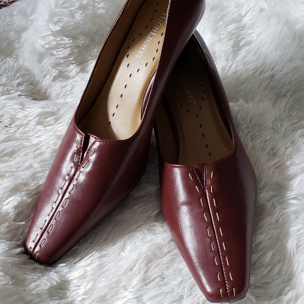 Maroon Pumps